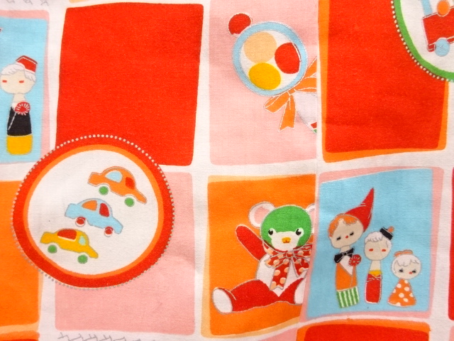 JAPANESE KIMONO / ANTIQUE TOY PATTERN JUBAN